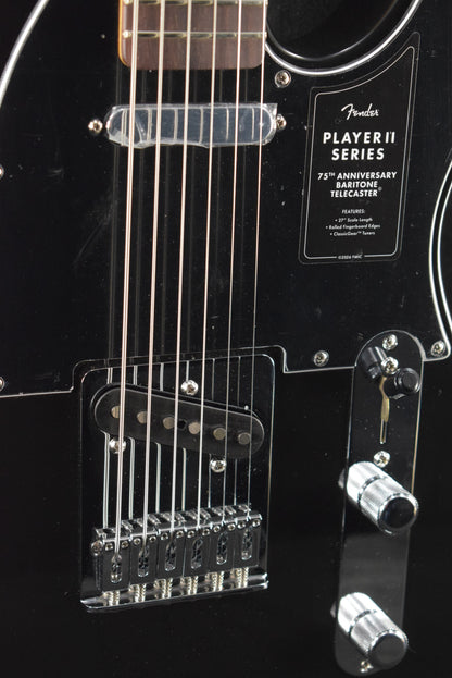 Fender 75th Anniversary Player II Baritone Telecaster Black Rosewood Fingerboard