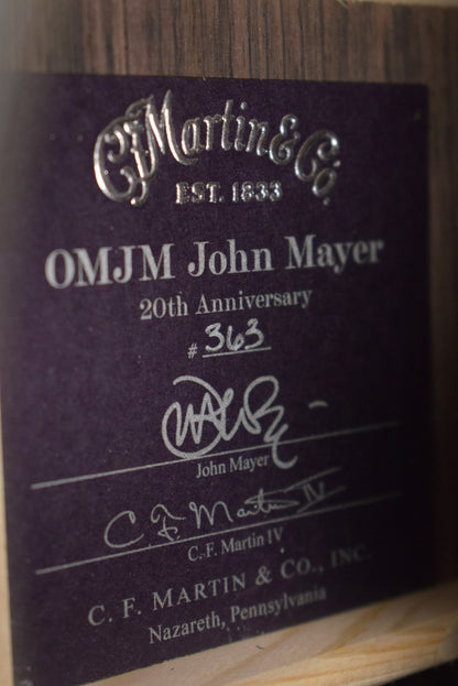 Martin OMJM John Mayer 20th Anniversary Platinum Gray Burst