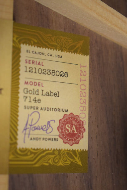Taylor Gold Label 714e Natural
