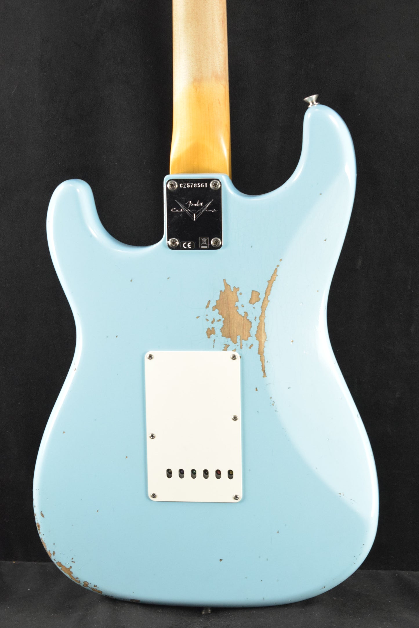 Fender Custom Shop '62 Strat Relic with Closet Classic Hardware - Faded Aged Daphne Blue