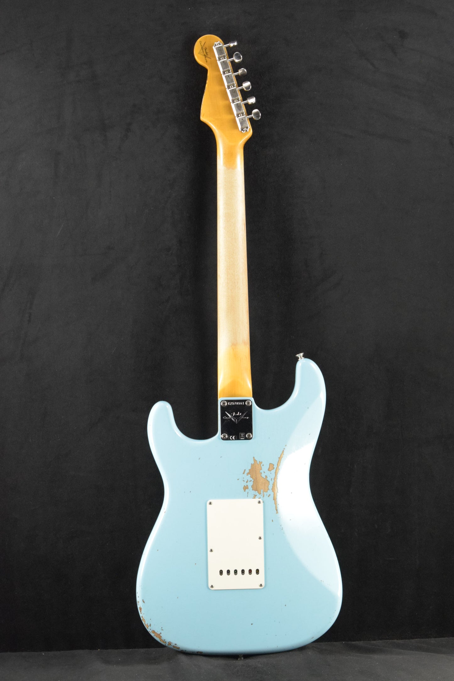 Fender Custom Shop '62 Strat Relic with Closet Classic Hardware - Faded Aged Daphne Blue