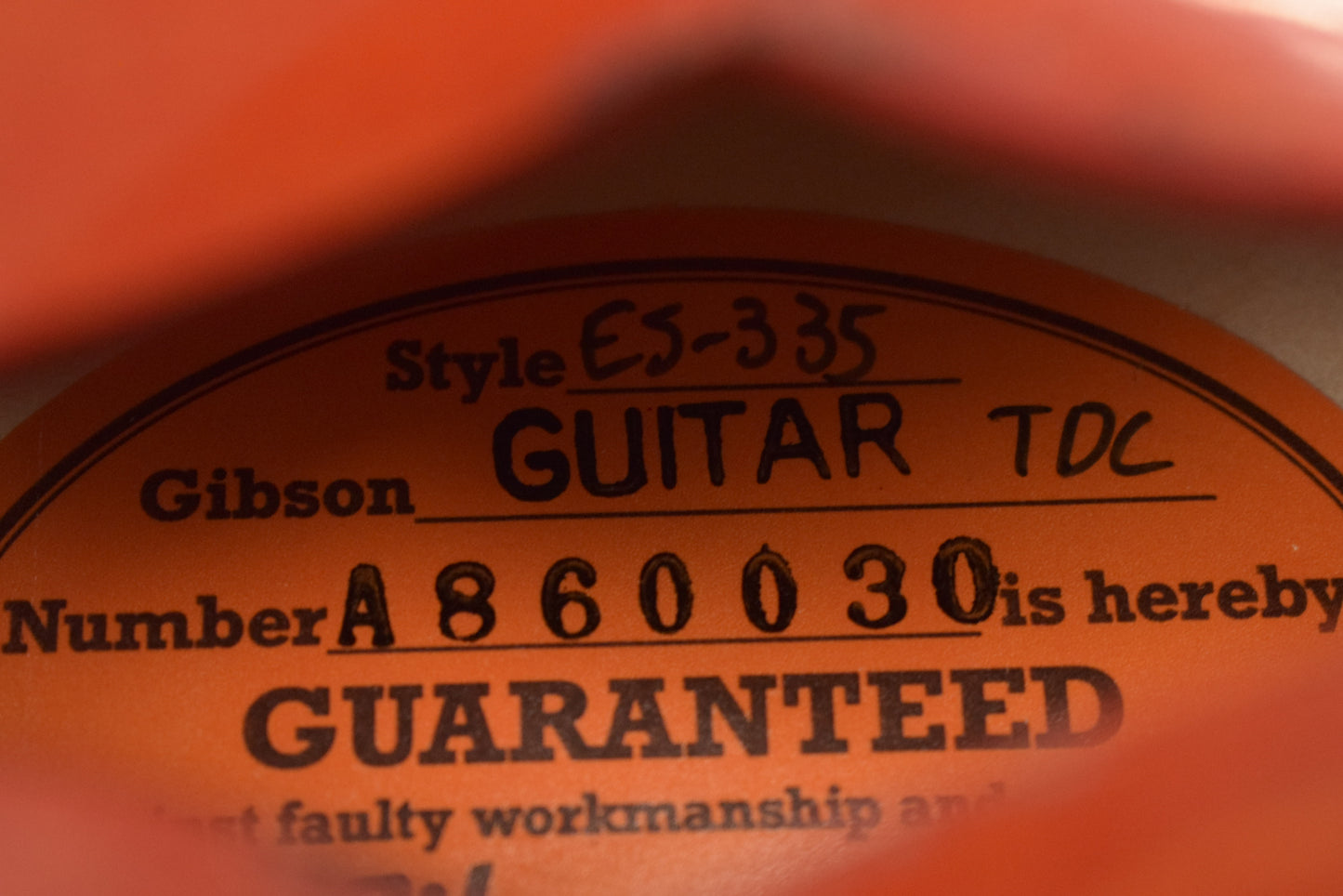 Gibson Custom LE 1958 ES-335 Unbounded Reissue Watermelon Cherry Heavy Aged