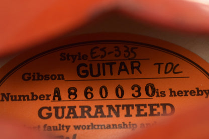 Gibson Custom LE 1958 ES-335 Unbounded Reissue Watermelon Cherry Heavy Aged
