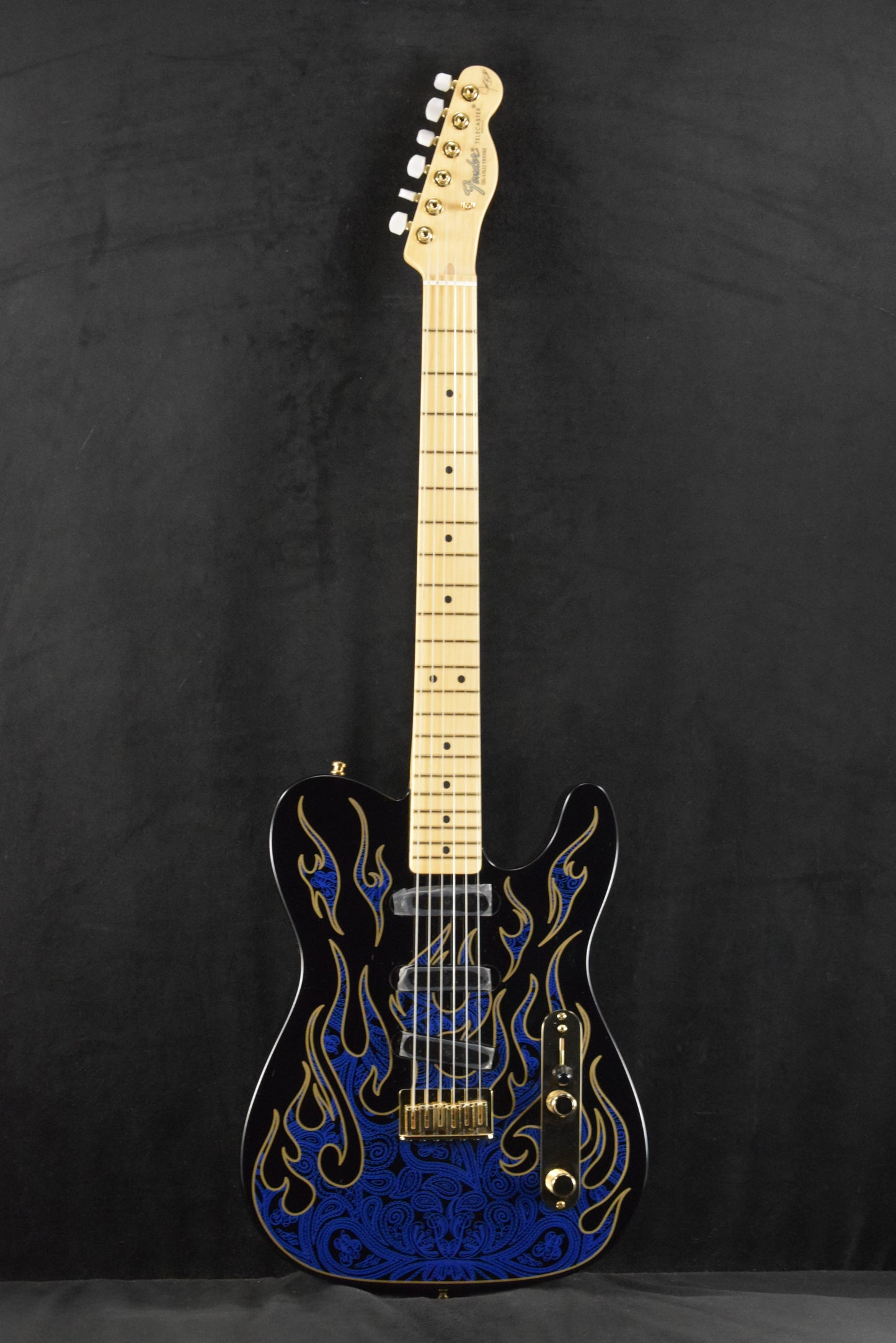 Fender James Burton Telecaster Blue Paisley Flames Maple Fingerboard