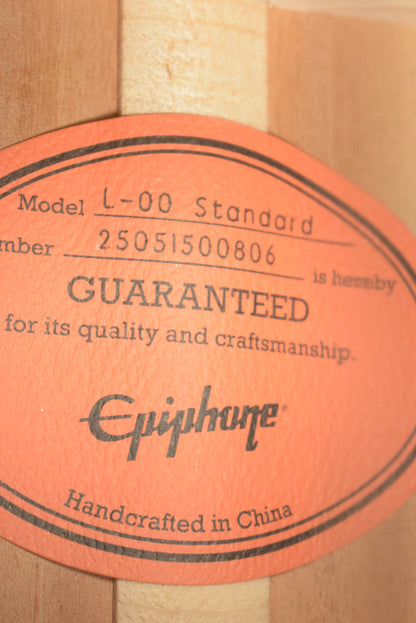 Epiphone L-00 Standard Vintage Sunburst w/ Premium Gig Bag
