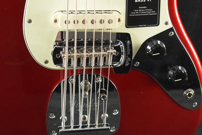 Fender Vintera III Early '60s Bass VI Candy Apple Red Rosewood Fingerboard