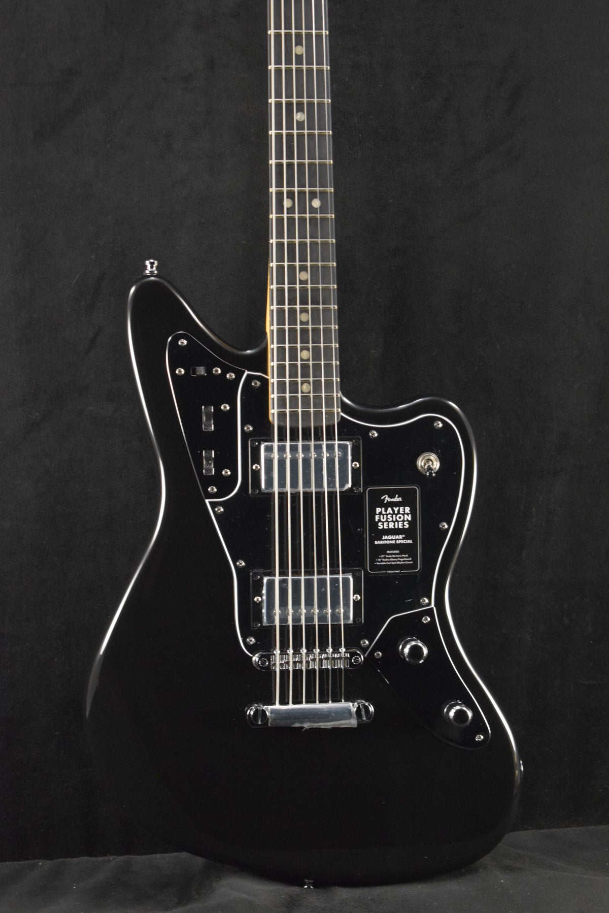 Fender Limited Edition Player Fusion Jaguar Baritone Black Ebony Fingerboard