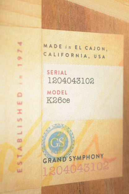 Taylor K26ce Shaded Edge Burst