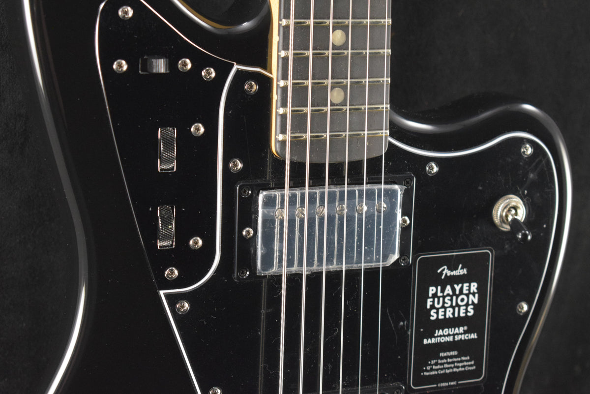 Fender Limited Edition Player Fusion Jaguar Baritone Black Ebony Fingerboard