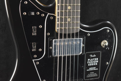 Fender Limited Edition Player Fusion Jaguar Baritone Black Ebony Fingerboard