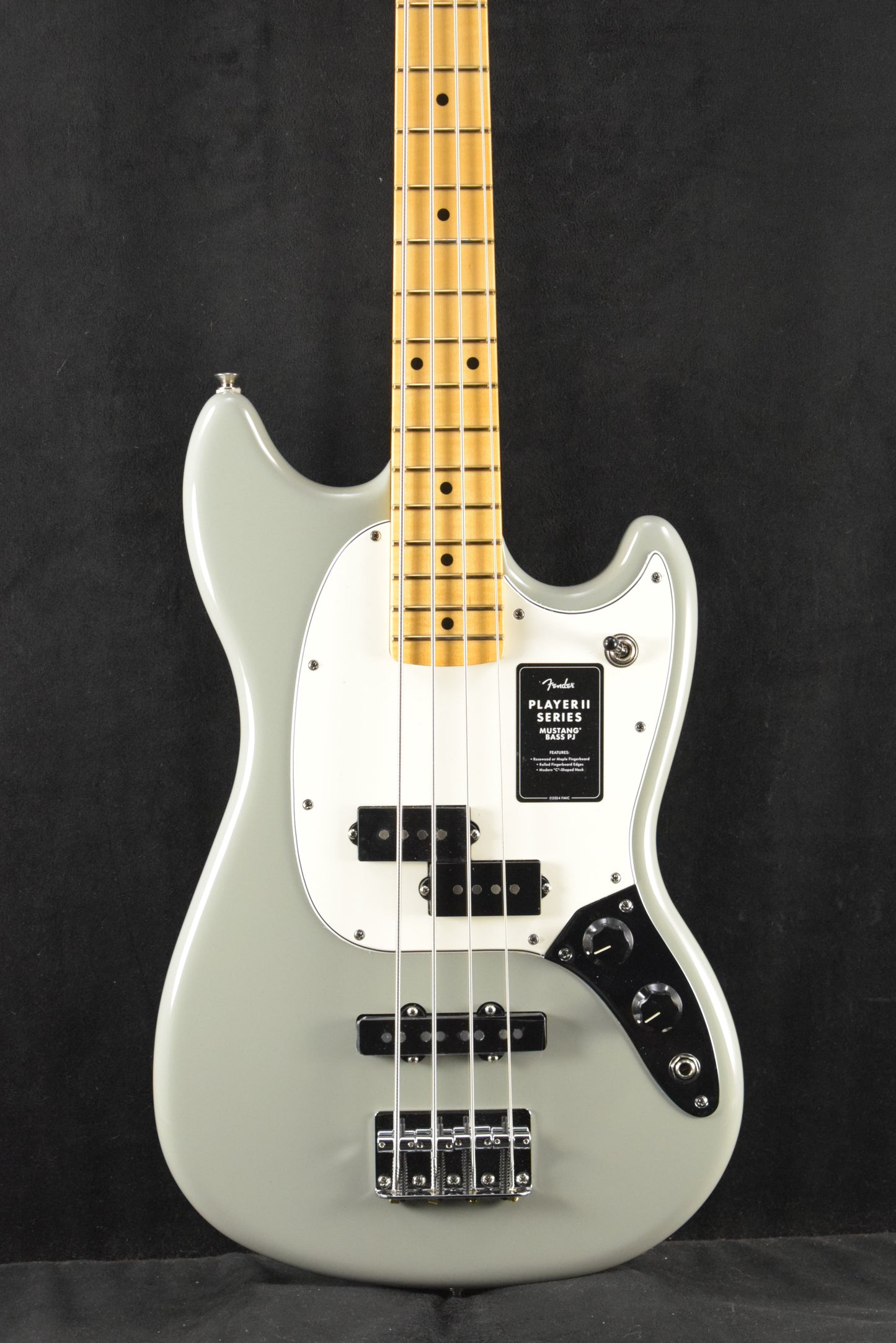 Fender Player II Mustang Bass PJ Cactus Gray Maple Fingerboard