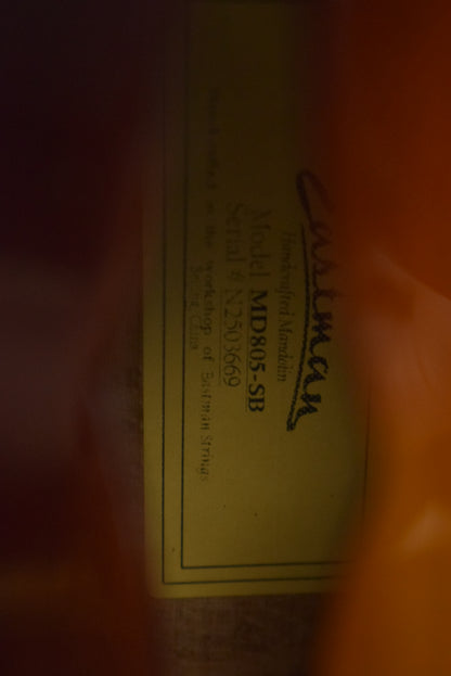 Eastman MD805-SB A-Style F-Hole Mandolin Sunburst Gloss