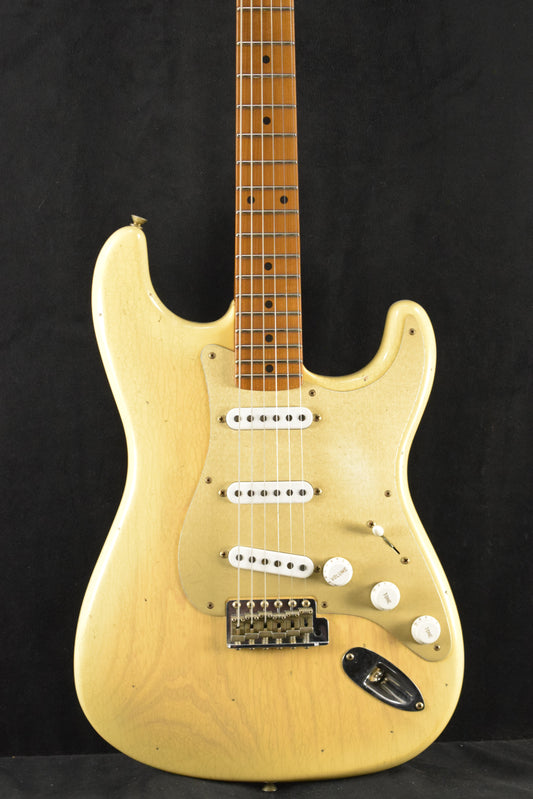 Fender 1954 Roasted Stratocaster Journeyman Relic Natural Blonde 1-Piece Roasted Quartersawn Maple Fingerboard