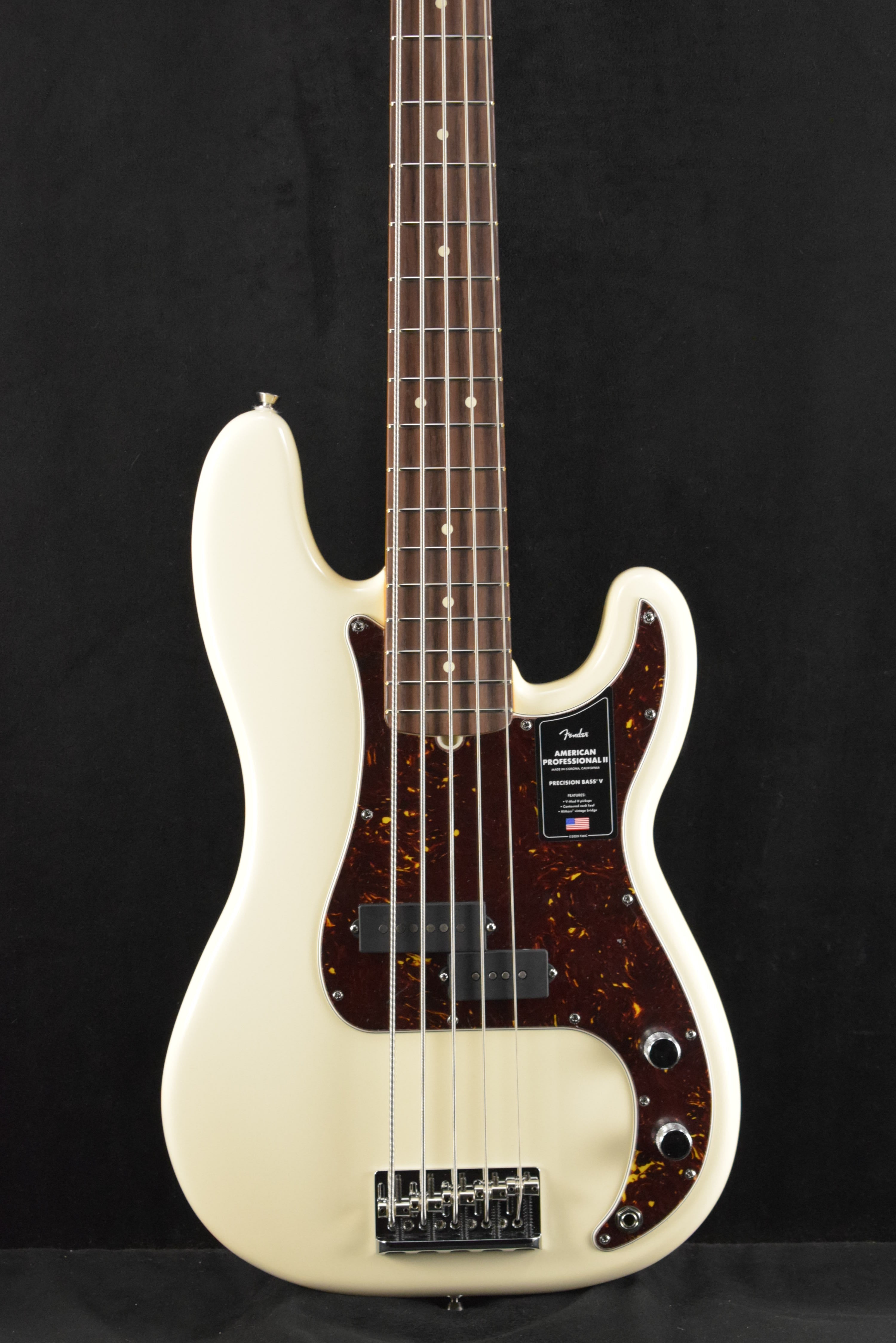 ベース Fender USA ProfessionalII PrecisionBassV Fender American Professional II Precision Bass V Olympic White