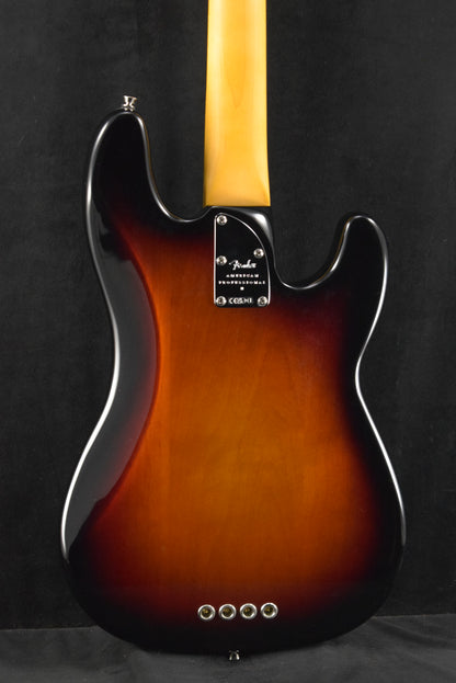 Fender American Professional II Precision Bass Left-Hand 3-Color Sunburst Rosewood Fingerboard
