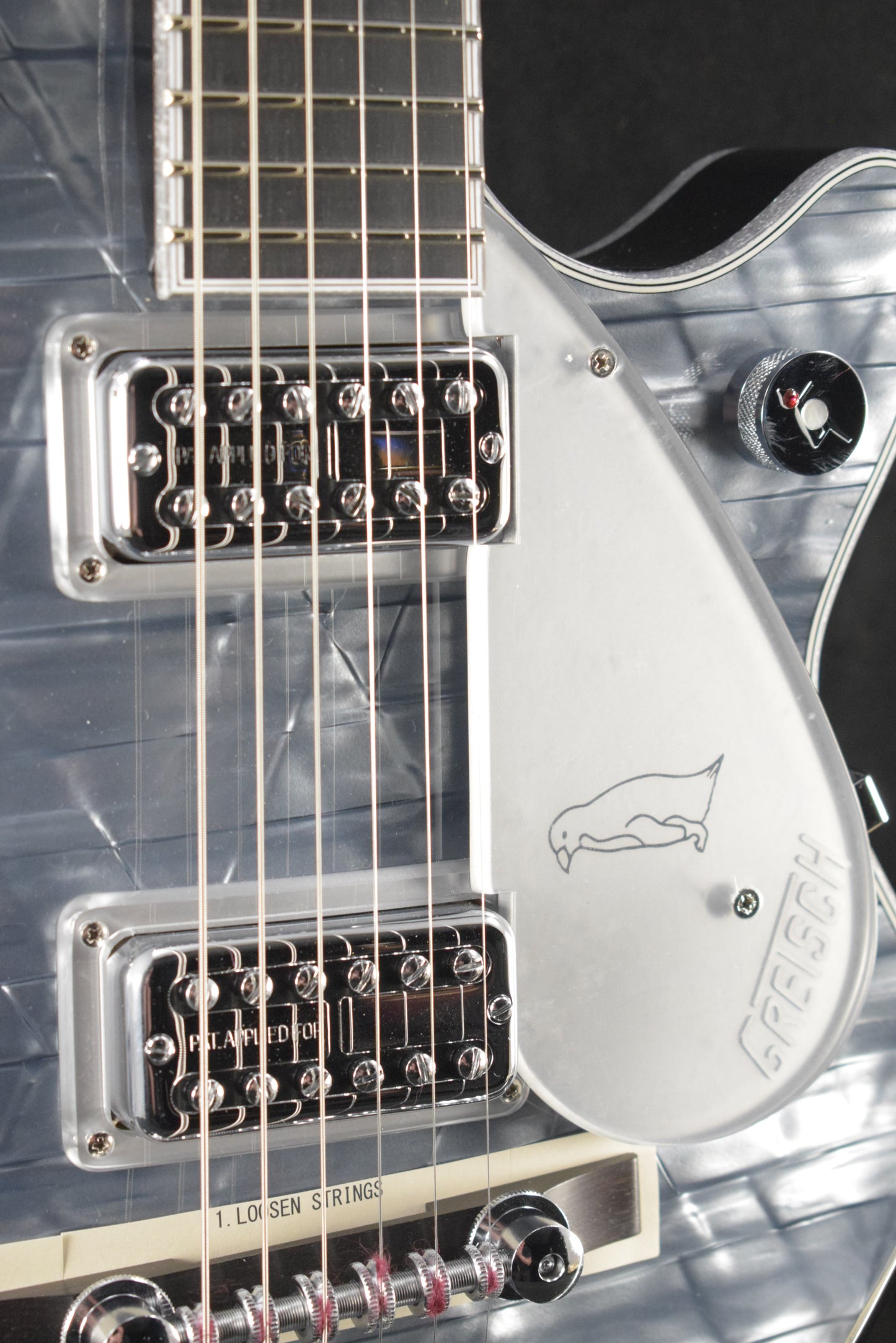Gretsch G6134T-58 Limited Edition Penguin with String-Thru Bigsby Light Blue Pearl