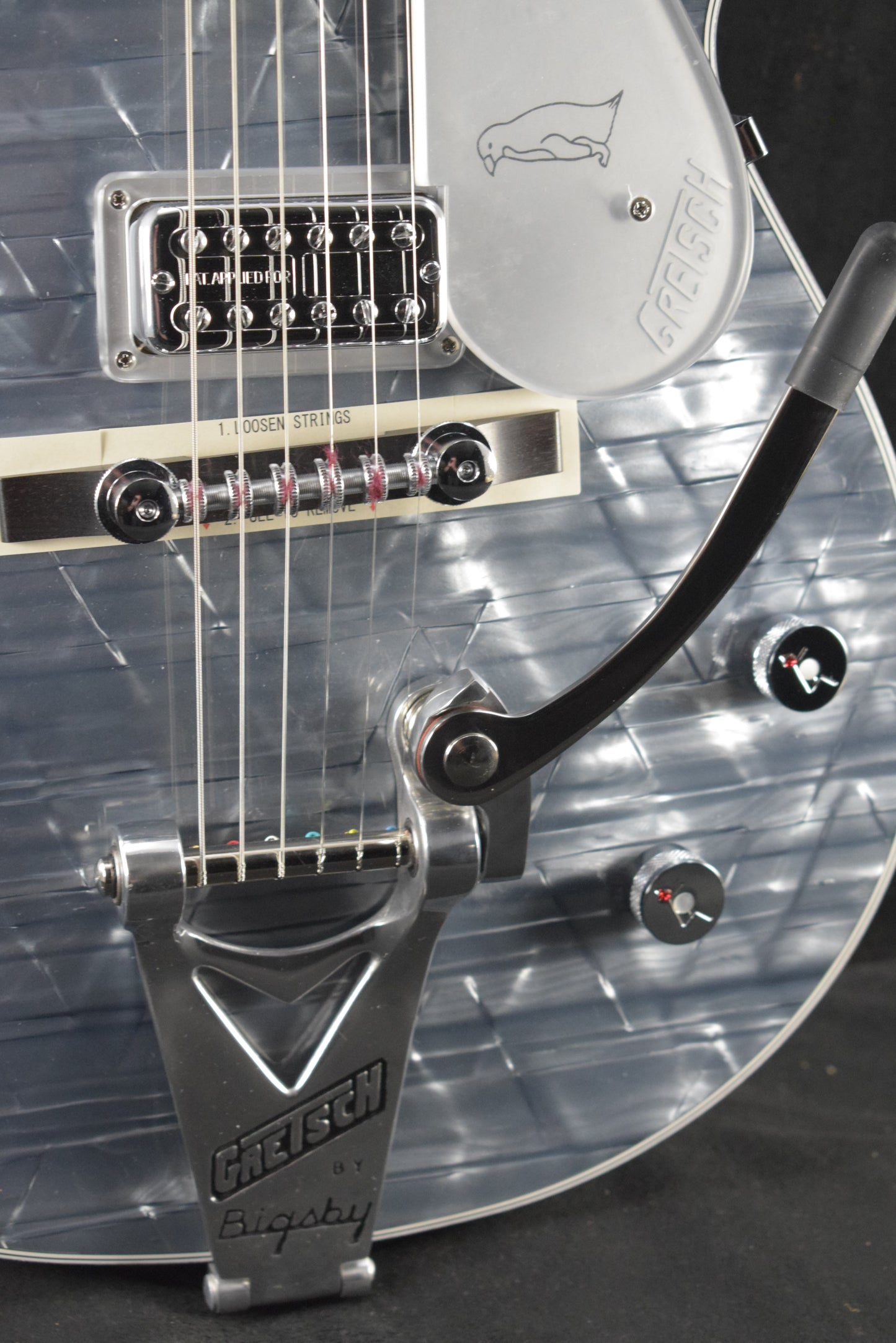 Gretsch G6134T-58 Limited Edition Penguin with String-Thru Bigsby Light Blue Pearl