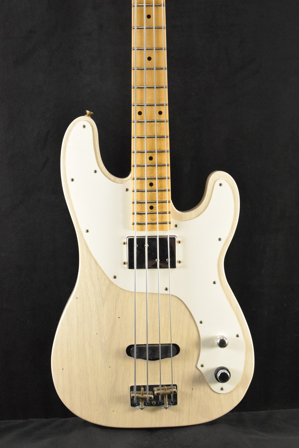 Fender B6 75th Anniversary Tele Bass Journeyman Relic - Aged White Blonde