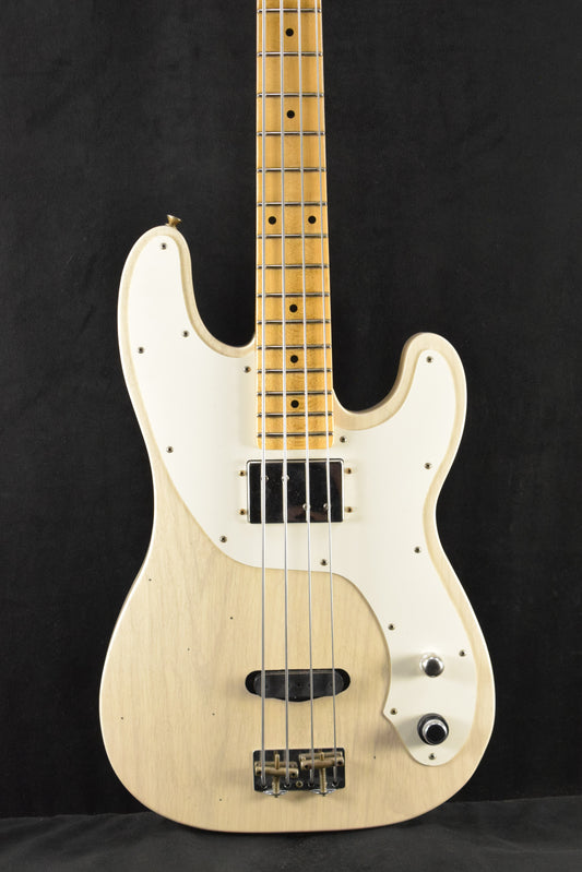 Fender B6 75th Anniversary Tele Bass Journeyman Relic - Aged White Blonde