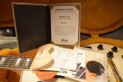 Gibson Murphy Lab 1957 Les Paul Custom 2-Pickup Alpine White Ultra Light Aged Fuller's Exclusive