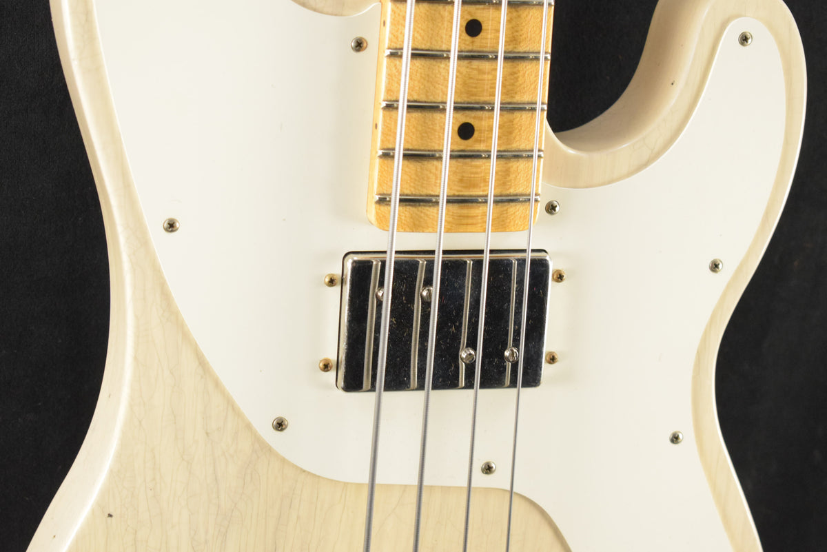 Fender B6 75th Anniversary Tele Bass Journeyman Relic - Aged White Blonde