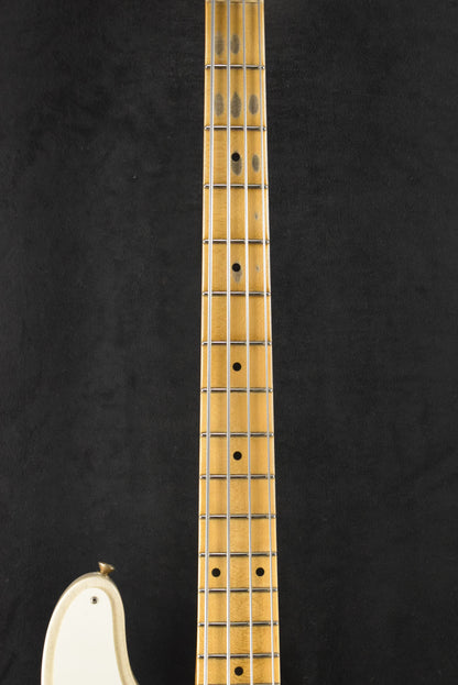 Fender B6 75th Anniversary Tele Bass Journeyman Relic - Aged White Blonde