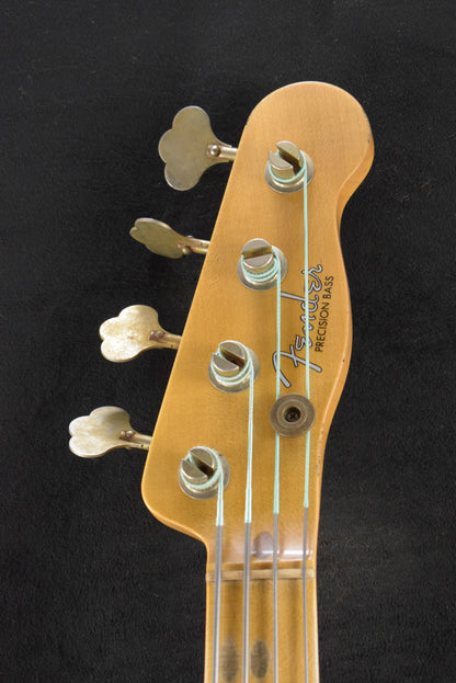 Fender B6 75th Anniversary Tele Bass Journeyman Relic - Aged White Blonde