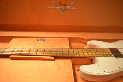 Fender B6 75th Anniversary Tele Bass Journeyman Relic - Aged White Blonde