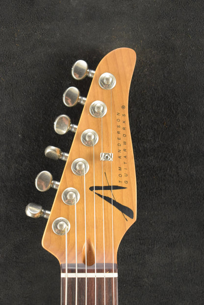 Tom Anderson Icon Classic In-Distress Level 2: Tobacco Burst - dark grain