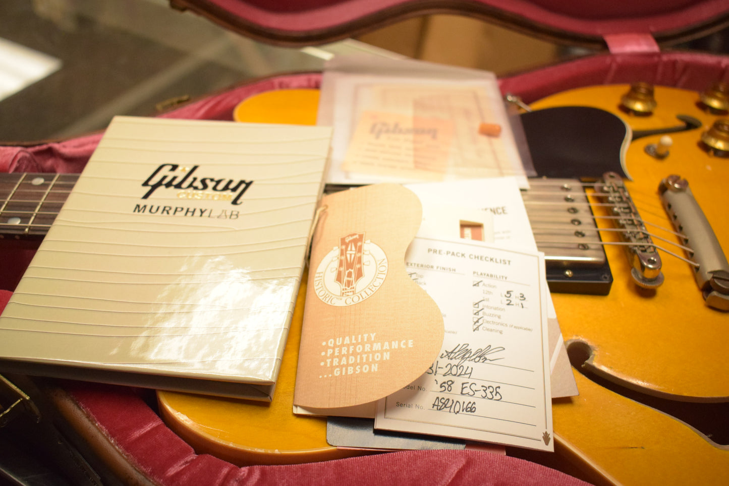 Gibson Murphy Lab 1958 ES-335 Reissue Dirty Blonde Heavy Aged
