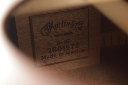 Martin D-15E Dreadnought Acoustic Electric Mahogany Satin