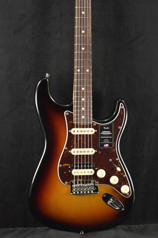 Fender American Professional Stratocaster HSS 3-Color Sunburst Rosewood Fingerboard