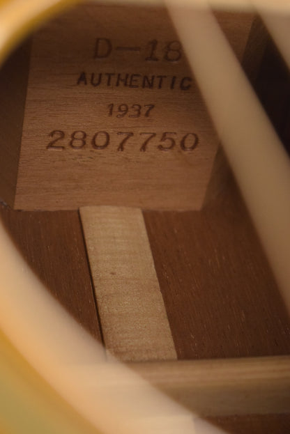 Martin Custom Shop D-18 Authentic 1937 VTS Aged Natural