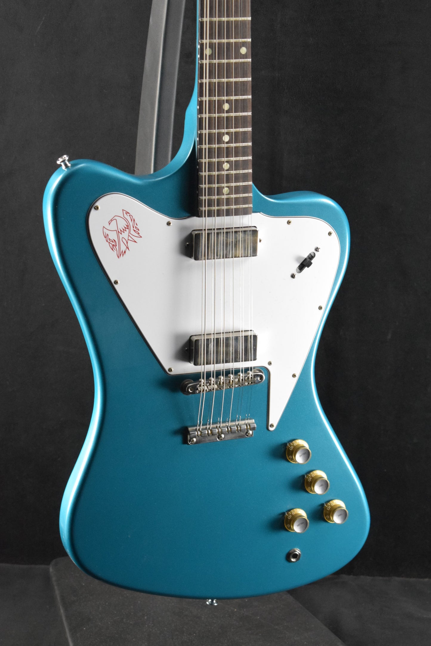 Gibson Custom Shop 1965 Non-Reverse Firebird V 12-String Reissue Aqua Mist VOS