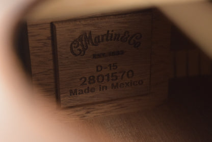 Martin D-15E Dreadnought Acoustic Electric Mahogany Satin