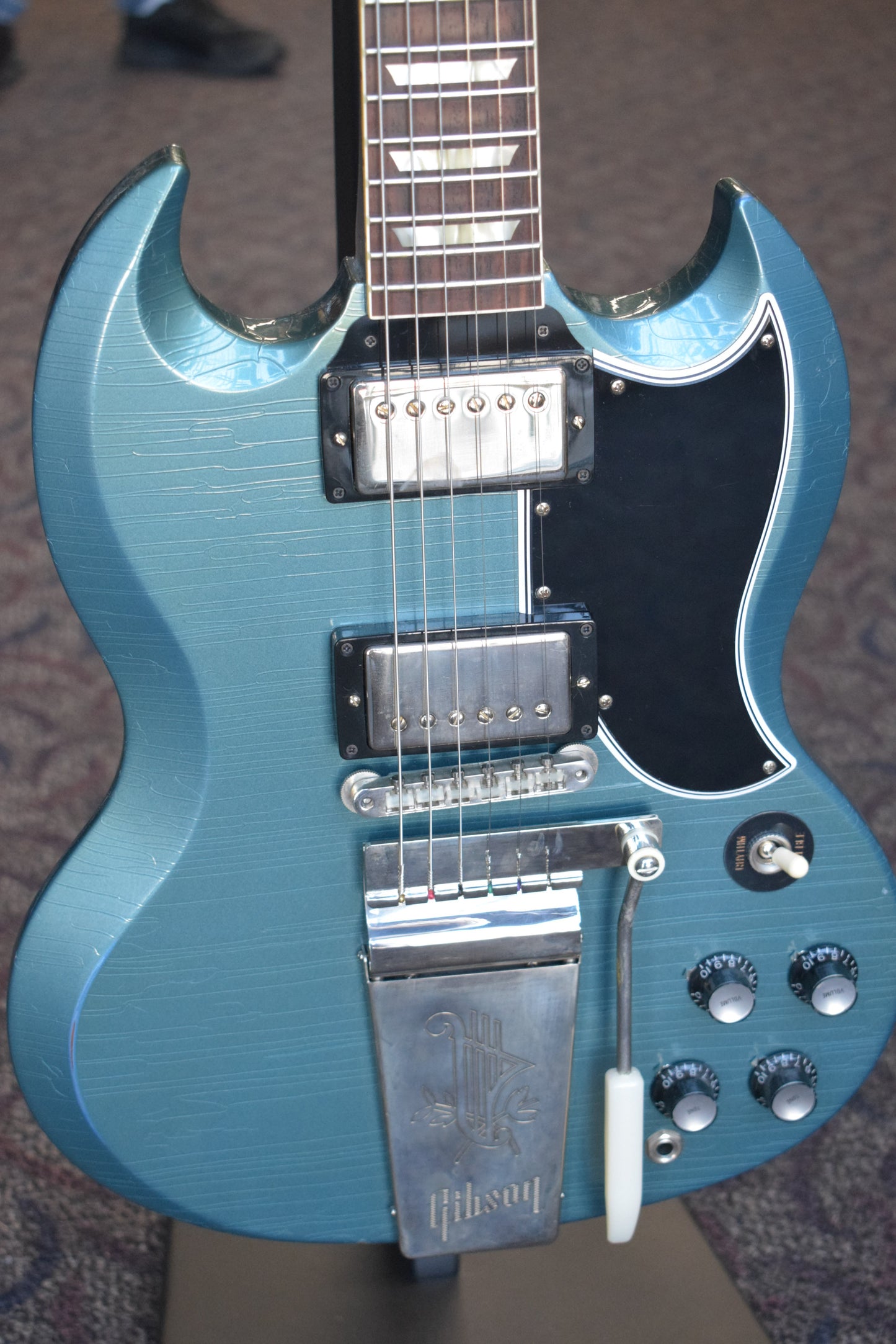 Gibson Murphy Lab 1964 SG Standard With Maestro Vibrola Pelham Blue Light Aged