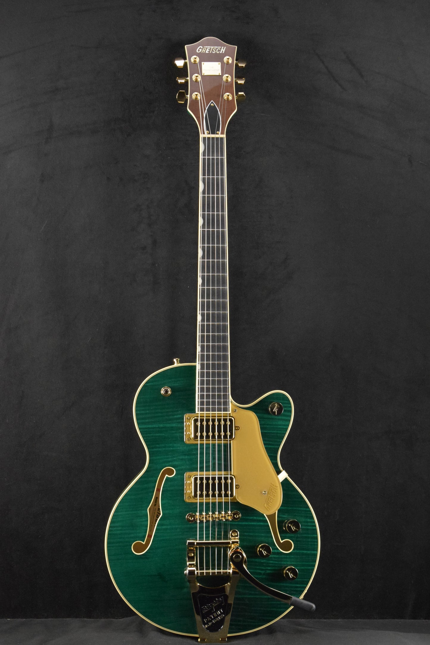 Gretsch Broadkaster Jr. LX Figured Center Block with String-Thru Bigsby Tropic Aura