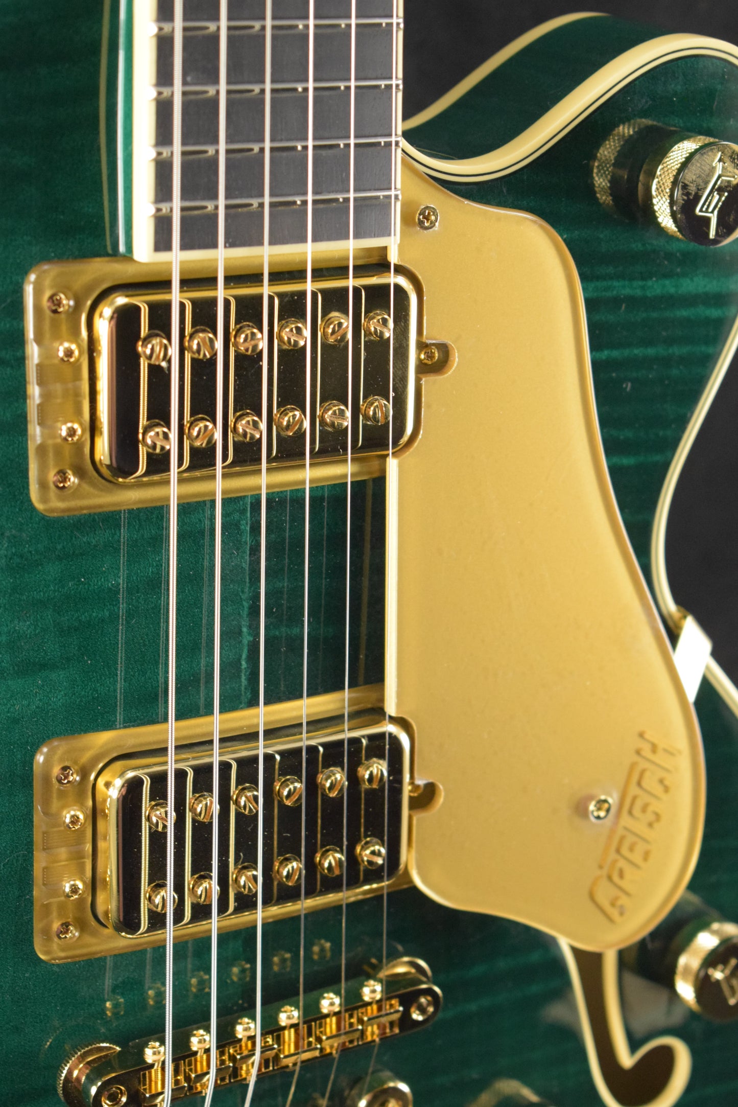 Gretsch Broadkaster Jr. LX Figured Center Block with String-Thru Bigsby Tropic Aura