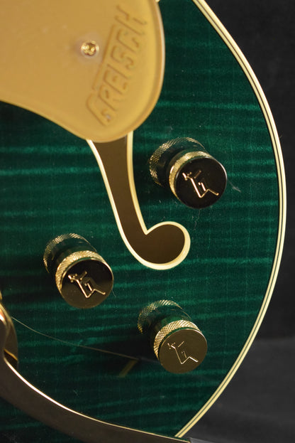 Gretsch Broadkaster Jr. LX Figured Center Block with String-Thru Bigsby Tropic Aura