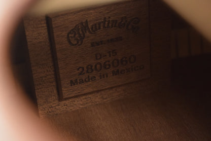 Martin D-15E Dreadnought Acoustic Electric Mahogany Satin SCRATCH & DENT