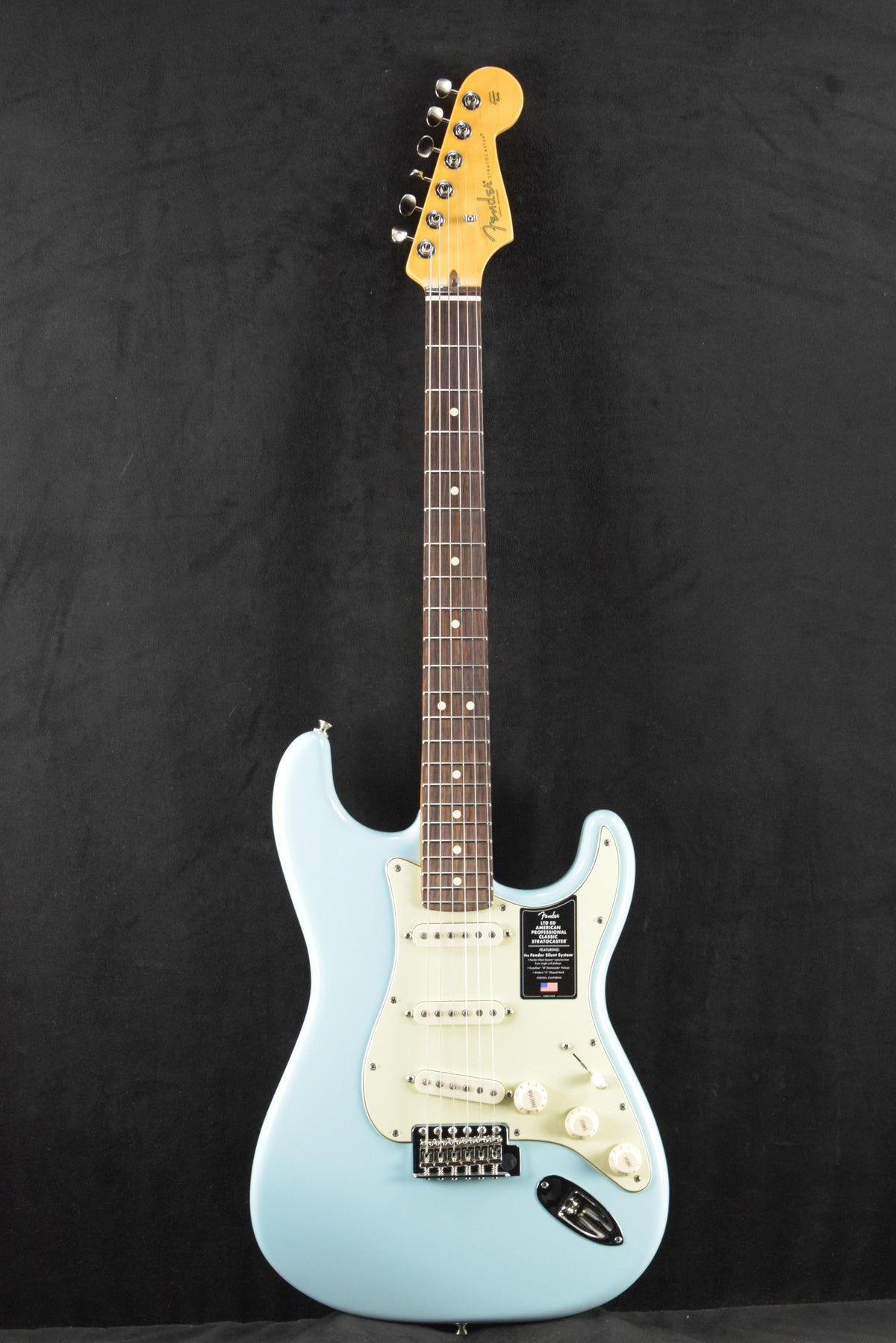 Fender Limited Edition American Professional Classic Stratocaster featuring the Fender Silent System Daphne Blue