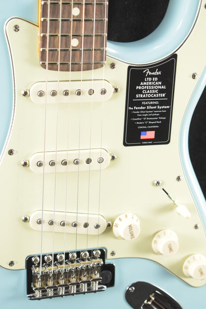 Fender Limited Edition American Professional Classic Stratocaster featuring the Fender Silent System Daphne Blue