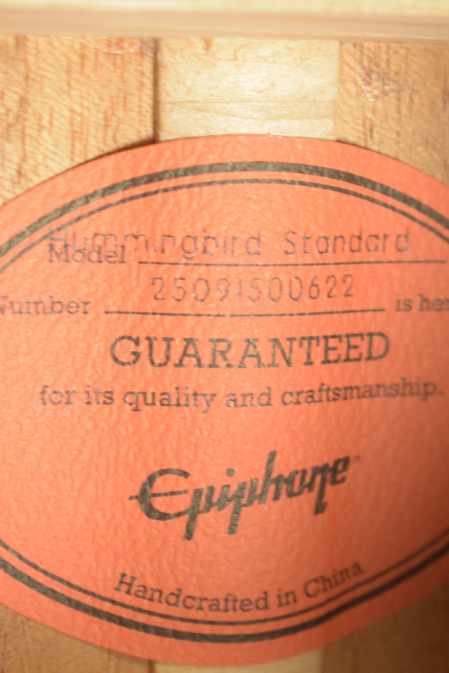 Epiphone Hummingbird Standard Cherry Sunburst w/ Premium Gig Bag