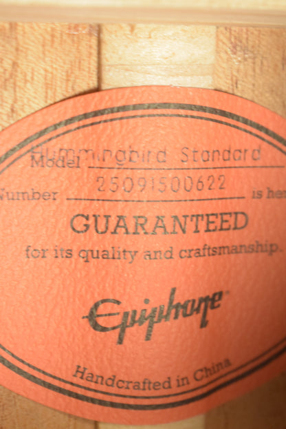 Epiphone Hummingbird Standard Cherry Sunburst w/ Premium Gig Bag