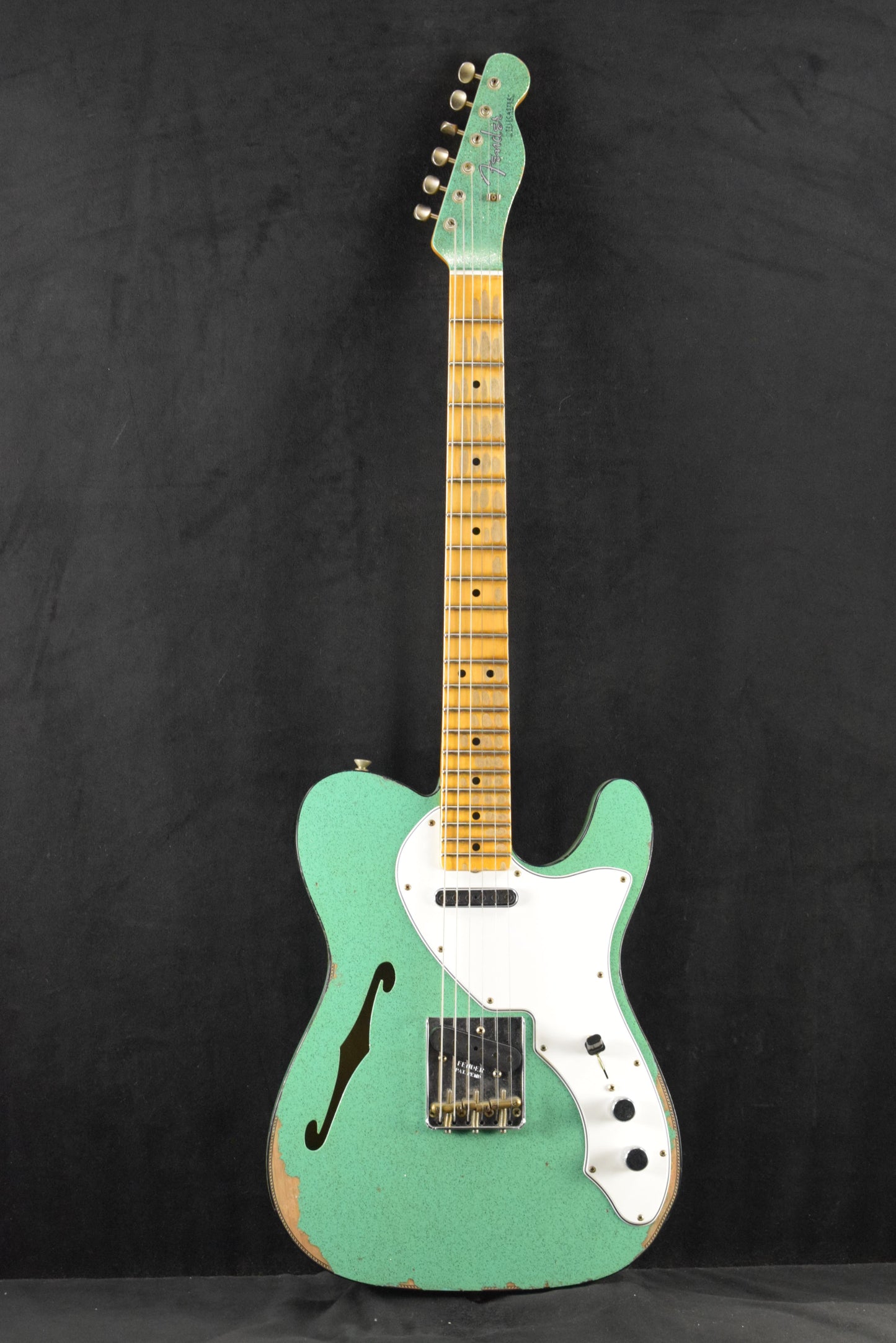 Fender Custom Shop '60s Custom Telecaster Thinline Relic Aged Seafoam Green Sparkle