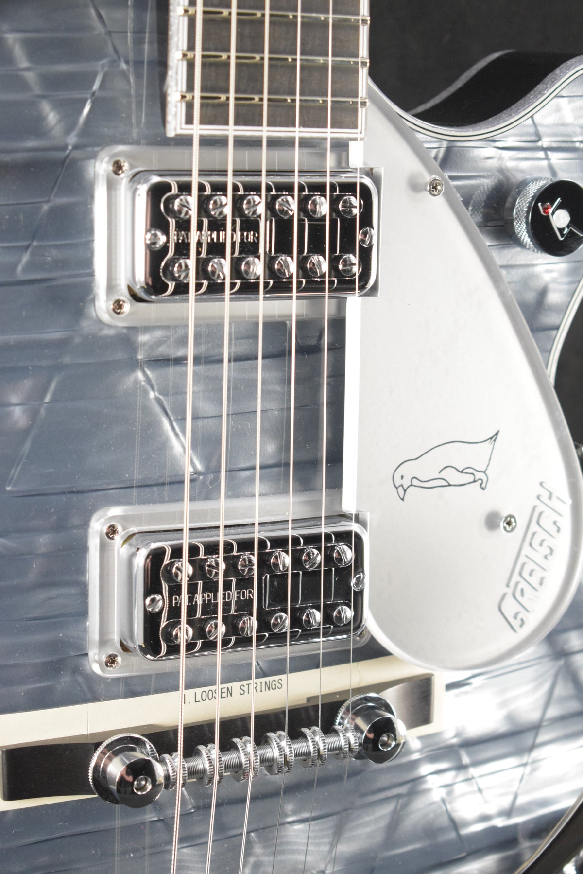 Gretsch G6134T-58 Limited Edition Penguin with String-Thru Bigsby Light Blue Pearl