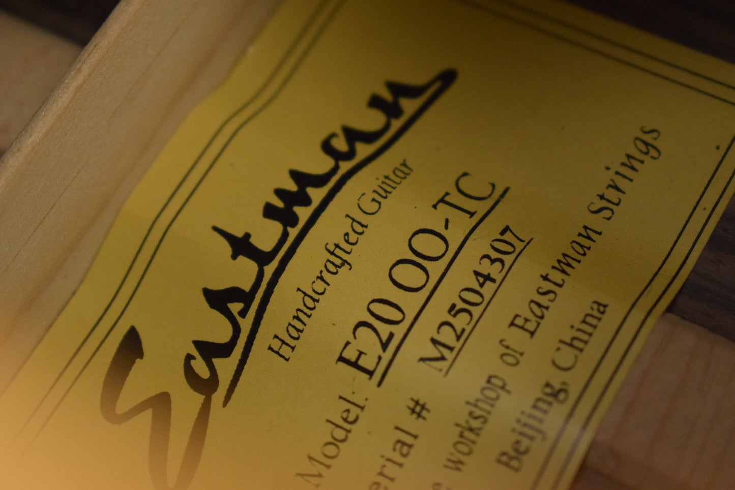 Eastman E20OO-TC Thermo Cured OO-Style Concert Rosewood Natural Truetone Gloss