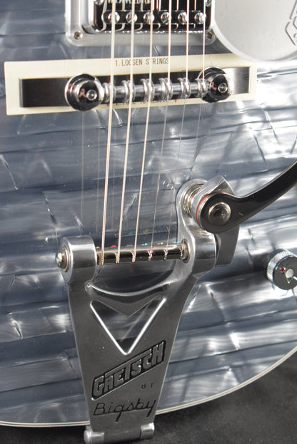 Gretsch G6134T-58 Limited Edition Penguin with String-Thru Bigsby Light Blue Pearl