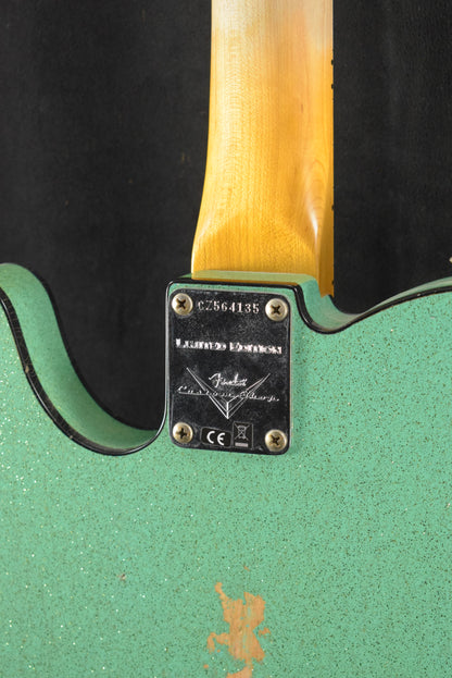 Fender Custom Shop '60s Custom Telecaster Thinline Relic Aged Seafoam Green Sparkle
