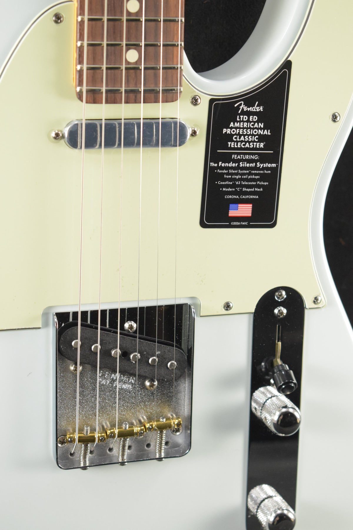 Fender Limited Edition American Professional Classic Telecaster featuring the Fender Silent System Sonic Blue